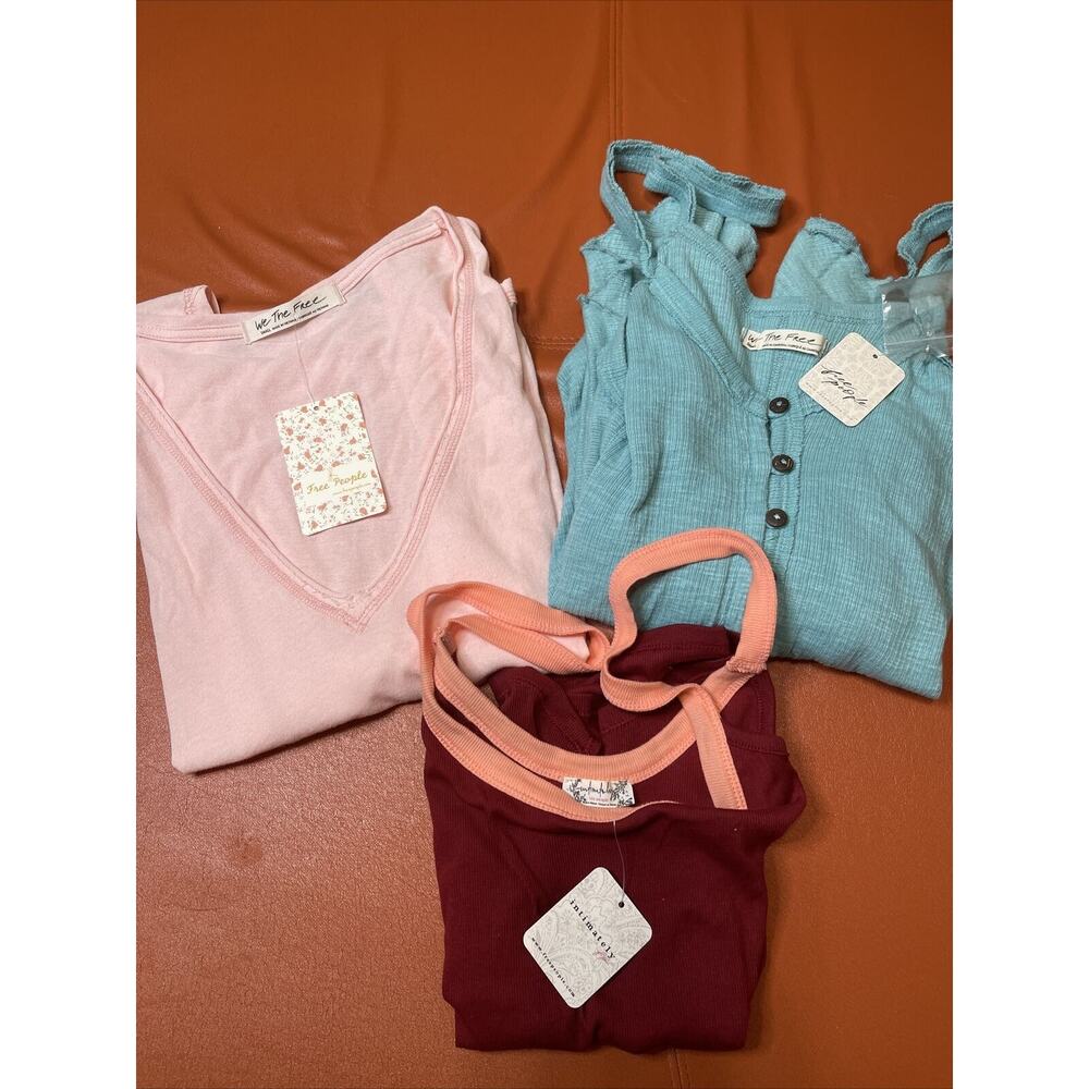 Bundle of 3 FREE PEOPLE Tops Women’s Size Small NEW WITH TAGS - Picture 6 of 7